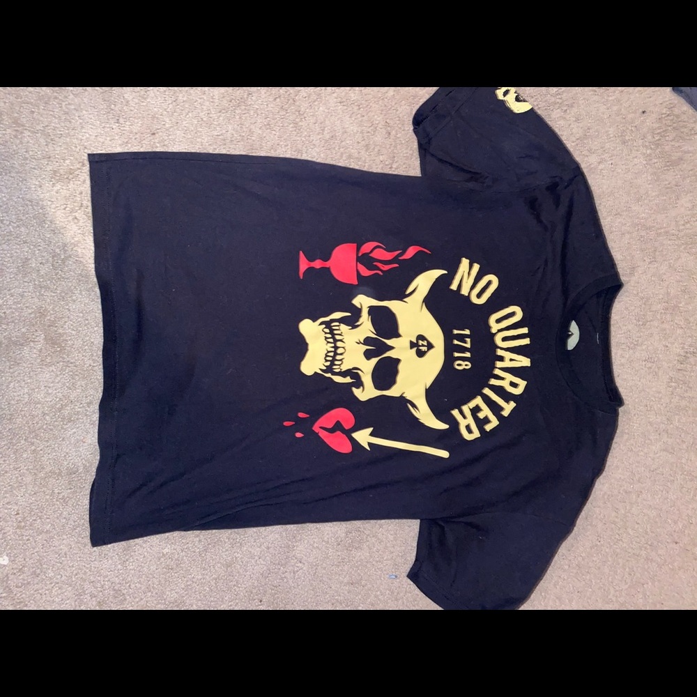 Zero foxtrot black shirt with design. Size large